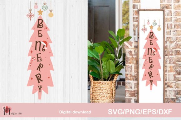 Be Merry Porch Sign SVG PNG Graphics for Crafts & Branding
