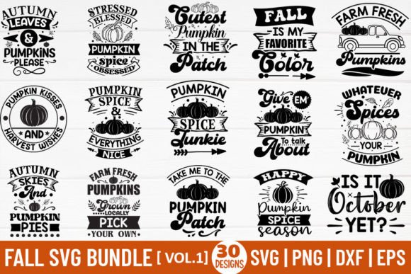 Fall SVG Bundle Vol.1