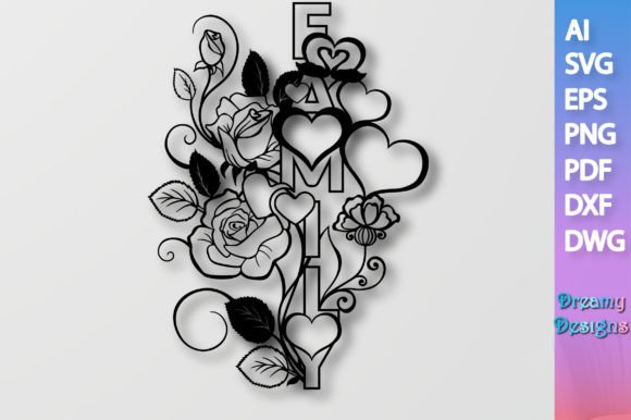 Floral Family Heart SVG Review