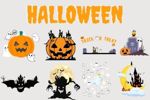 Halloween Elements SVG PNG