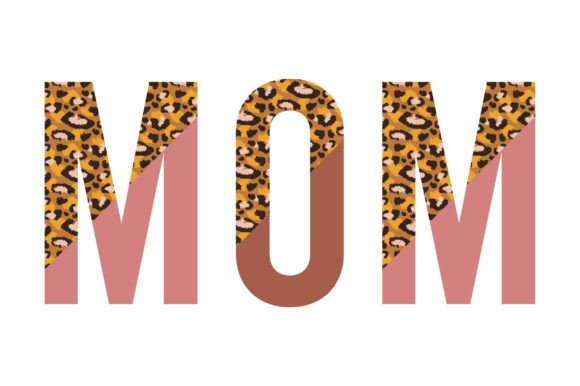 Mom Half Leopard Print SVG Sublimation Graphics