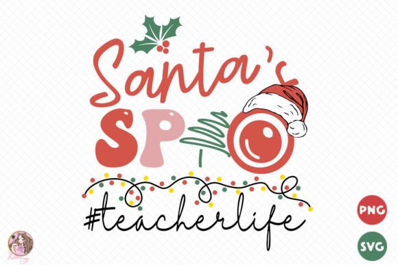 Santa s Spy SVG PNG: Whimsical Graphic Design Asset for Holiday Crafts