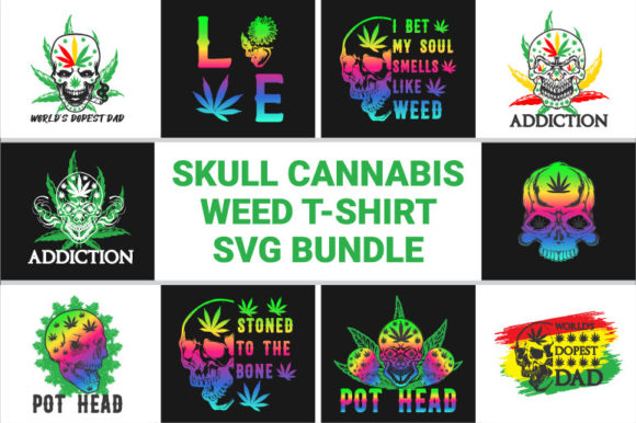Skull Cannabis Weed T‑Shirt SVG Bundle: Graphics & Crafts Review